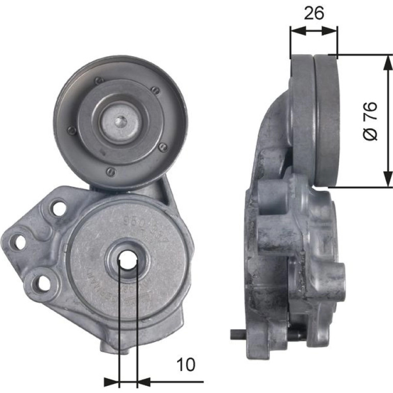 Spannrolle, Keilrippenriemen T39173 Spannrolle, Keilrippenriemen T39173