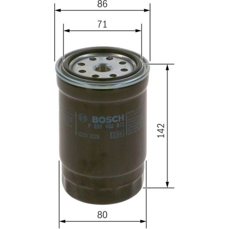 Kraftstofffilter F 026 402 813