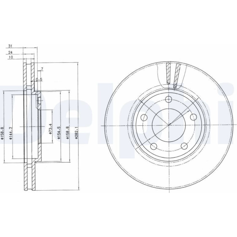 Bremsscheibe BG3383 Bremsscheibe BG3383