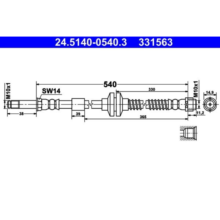 Bremsschlauch 24.5140-0540.3