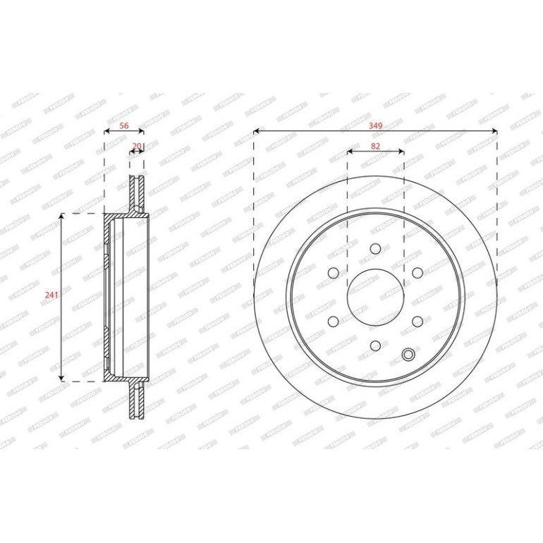 Bremsscheibe DDF2074C-1 Bremsscheibe DDF2074C-1