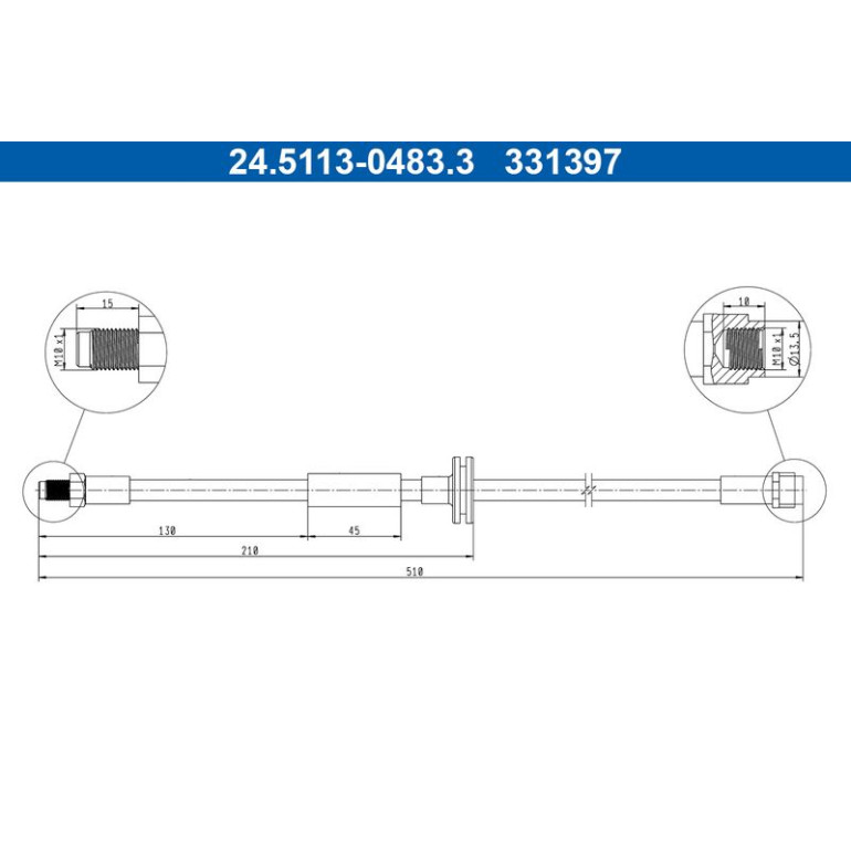 Bremsschlauch 24.5113-0483.3