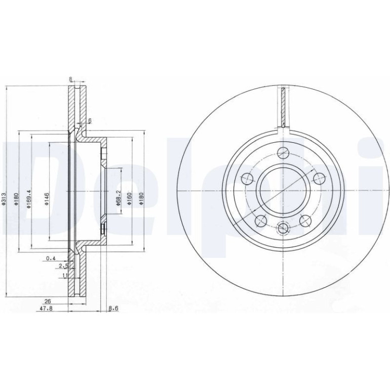 Bremsscheibe BG3719 Bremsscheibe BG3719