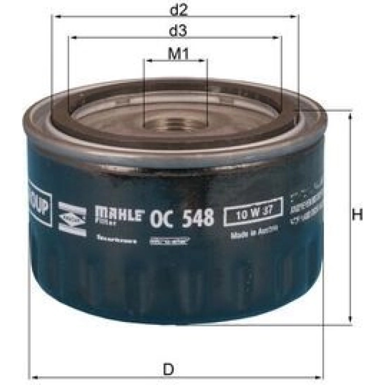Ölfilter OC 548 Ölfilter OC 548