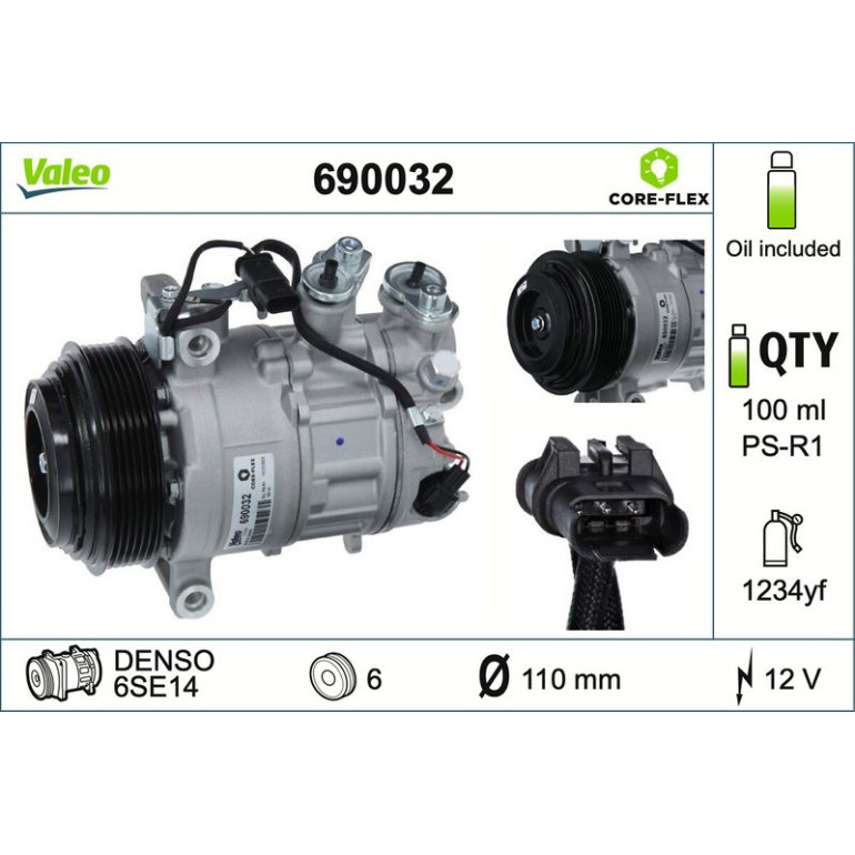 Kompressor, Klimaanlage 690032 Kompressor, Klimaanlage 690032