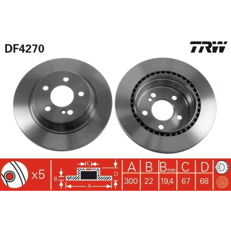Bremsscheibe DF4270