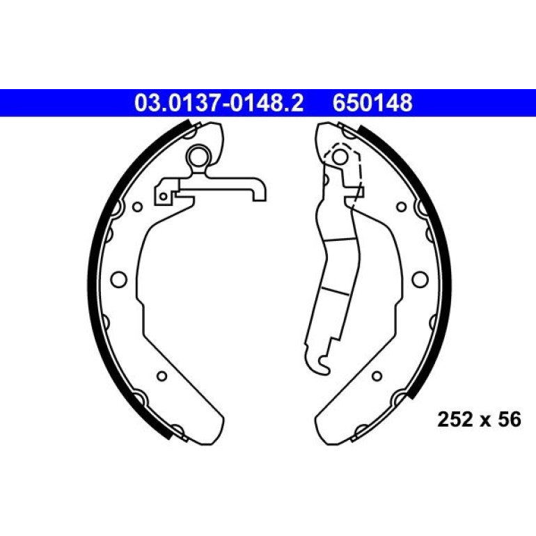 Bremsbackensatz 03.0137-0148.2