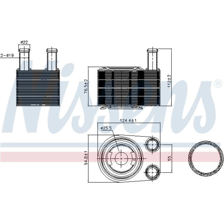 Ölkühler, Motoröl 90845 Ölkühler, Motoröl 90845