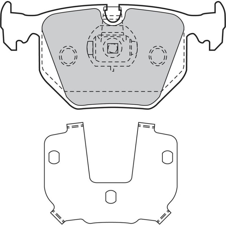 Bremsbelagsatz, Scheibenbremse 598580