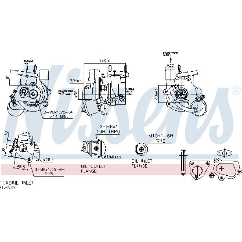 Nissens Turbolader 93134