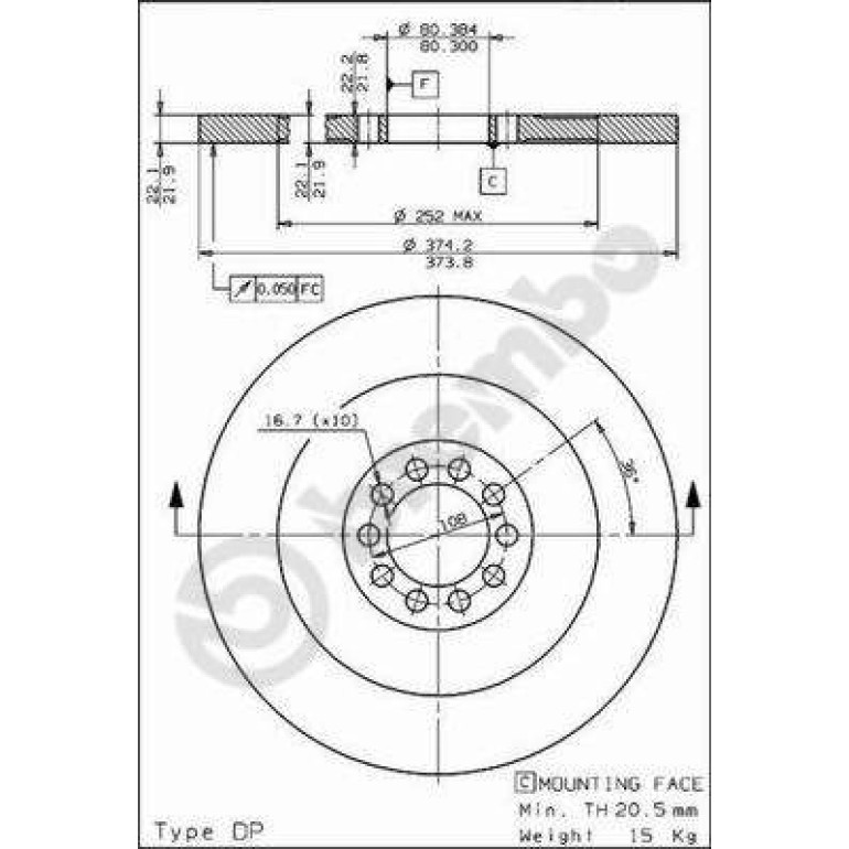 Bremsscheibe 08.6750.20