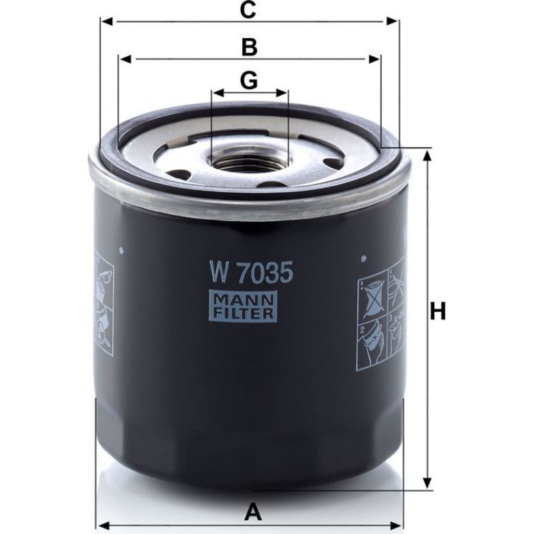 Ölfilter W 7035