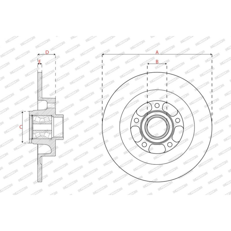 Bremsscheibe DDF2857C-1 Bremsscheibe DDF2857C-1