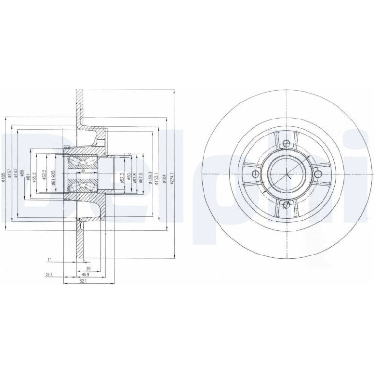 Bremsscheibe BG9029RS