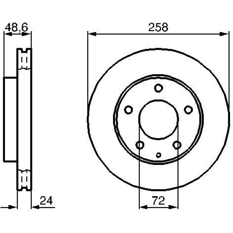 Bremsscheibe 0 986 479 B25