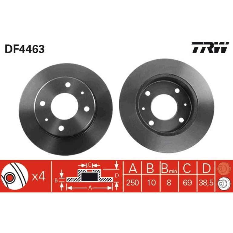 Bremsscheibe DF4463 Bremsscheibe DF4463