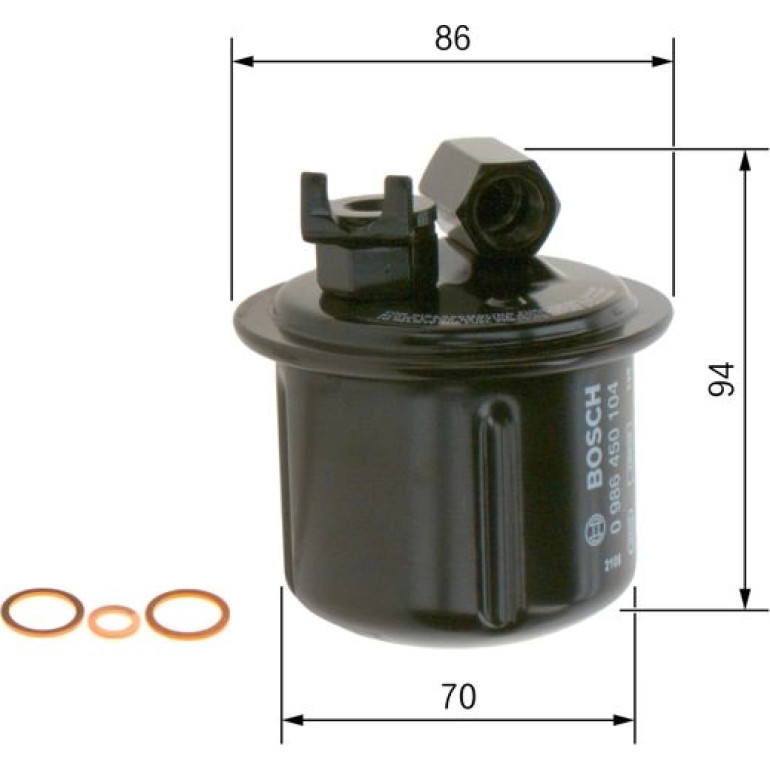 Kraftstofffilter 0 986 450 104 Kraftstofffilter 0 986 450 104