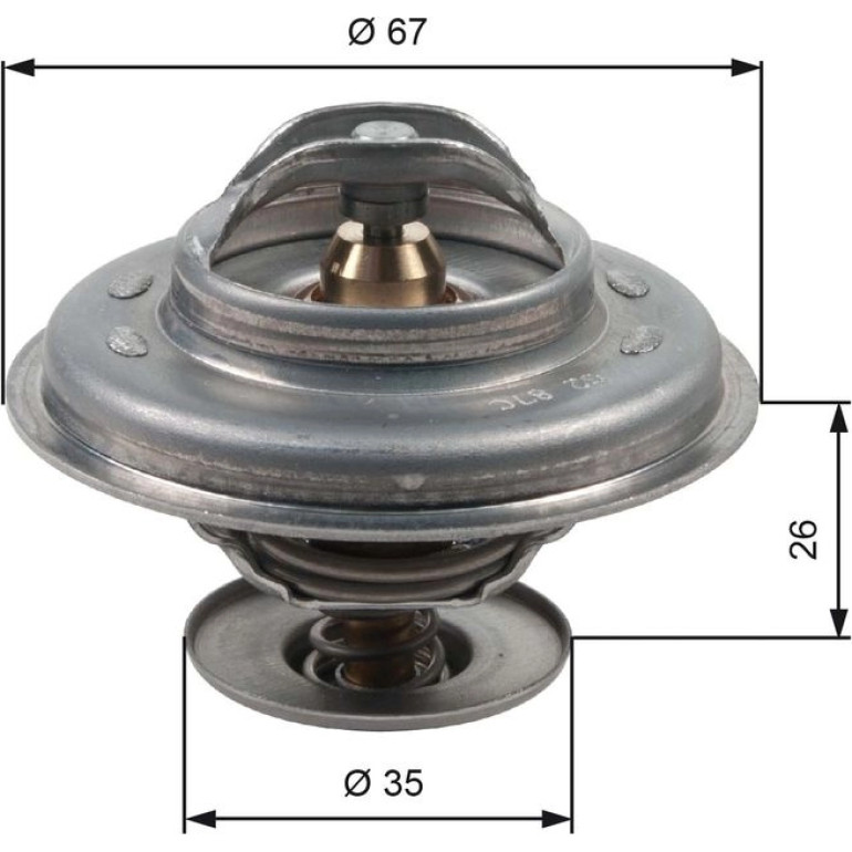 Thermostat, Kühlmittel TH11687G1