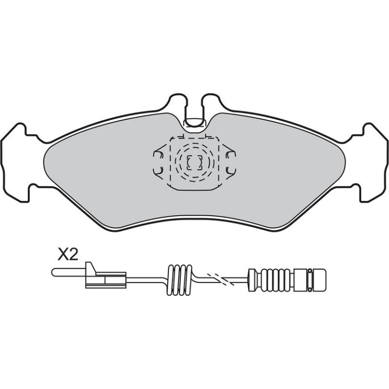Bremsbelagsatz, Scheibenbremse 598045 Bremsbelagsatz, Scheibenbremse 598045