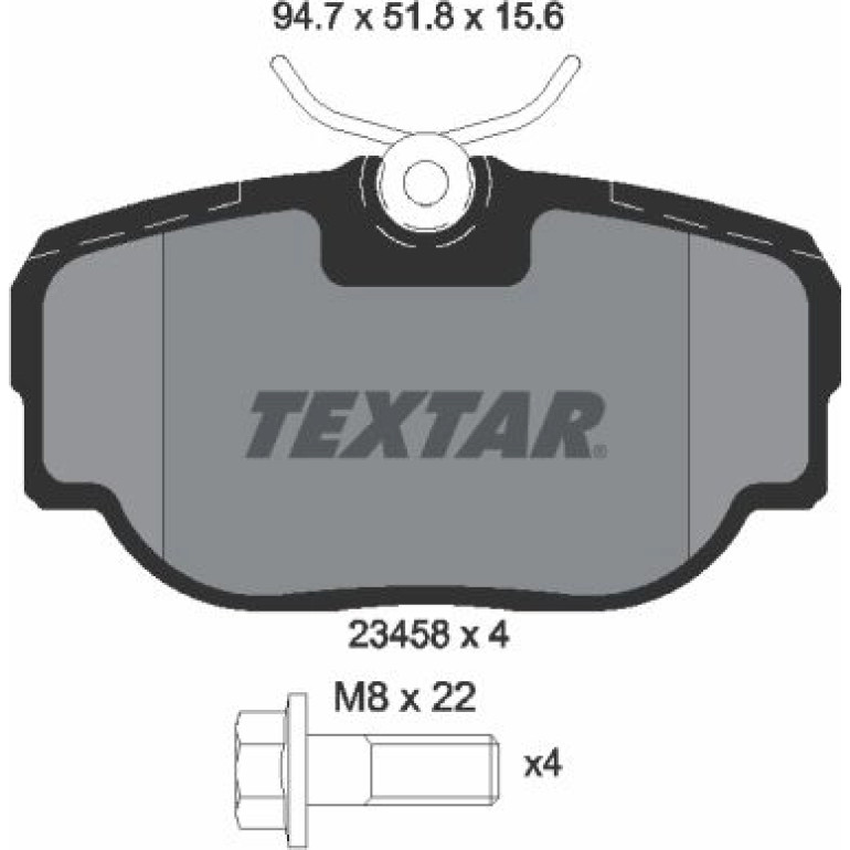 Bremsbelagsatz, Scheibenbremse 2345801 Bremsbelagsatz, Scheibenbremse 2345801