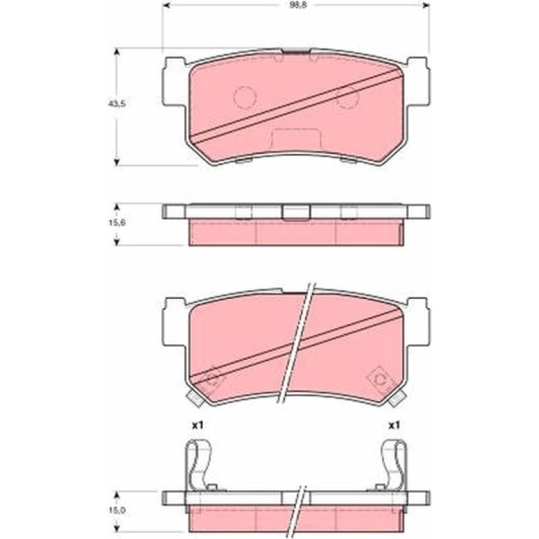 Bremsbelagsatz, Scheibenbremse GDB3382 Bremsbelagsatz, Scheibenbremse GDB3382