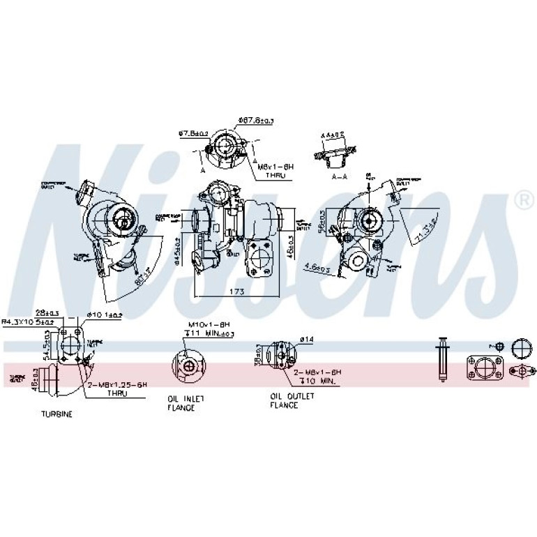 Nissens Turbolader 93061