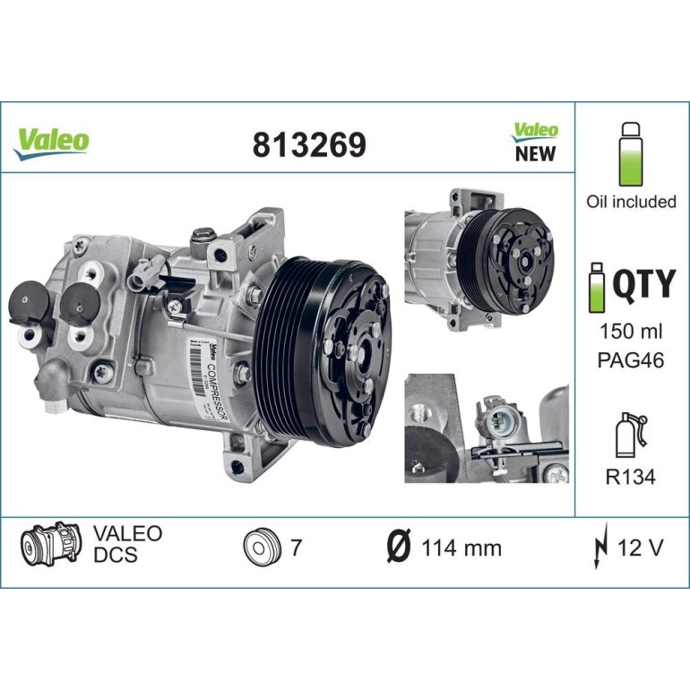 Kompressor, Klimaanlage 813269 Kompressor, Klimaanlage 813269