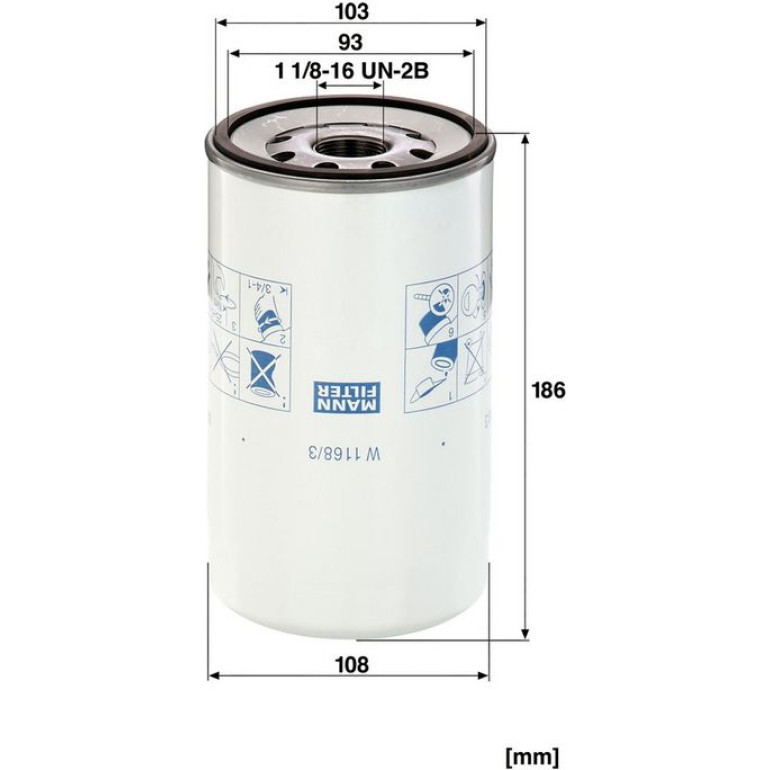 Ölfilter W 1168/3 Ölfilter W 1168/3