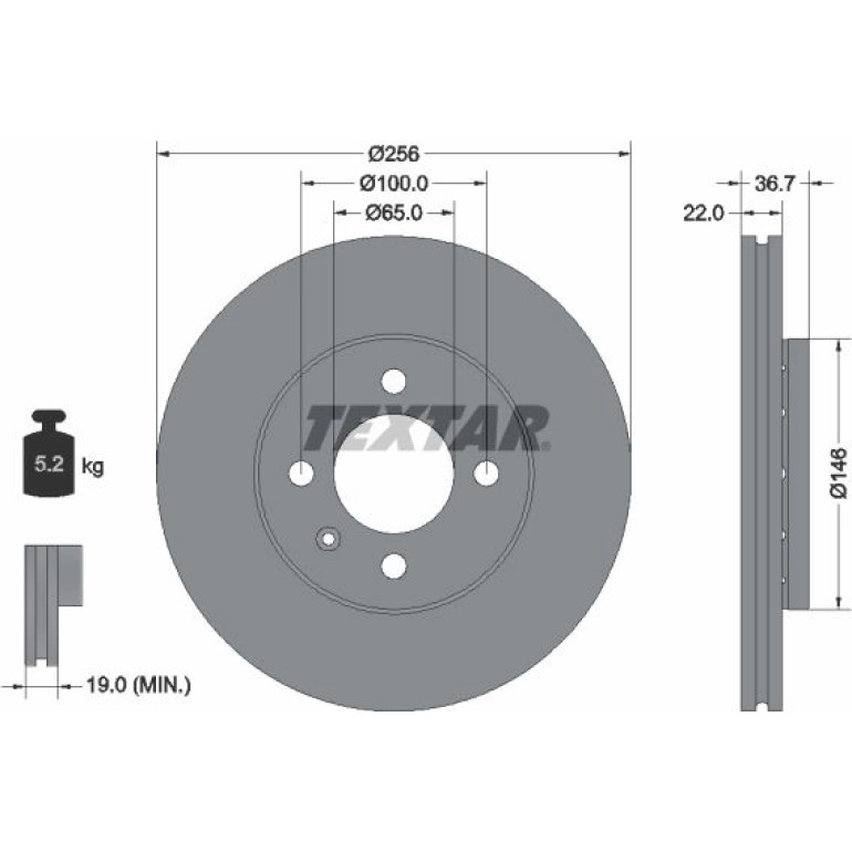 Bremsscheibe 92287003 Bremsscheibe 92287003