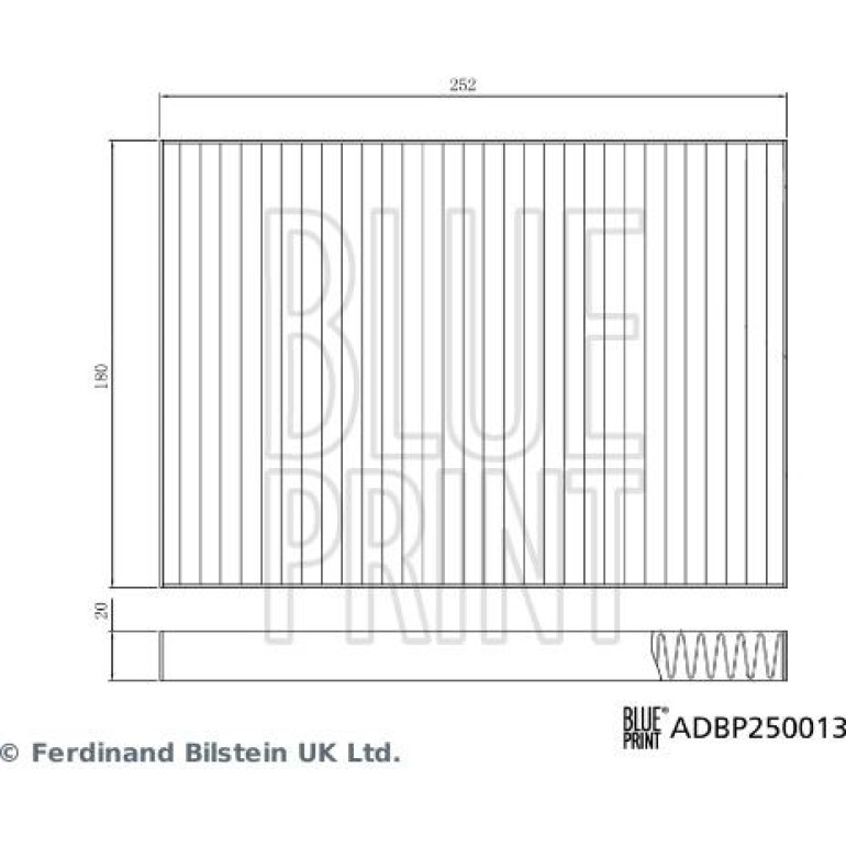 Filter, Innenraumluft ADBP250013