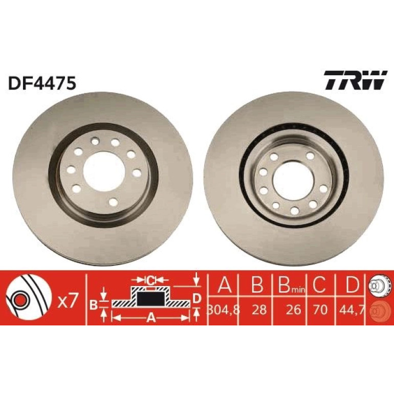Bremsscheibe DF4475 Bremsscheibe DF4475