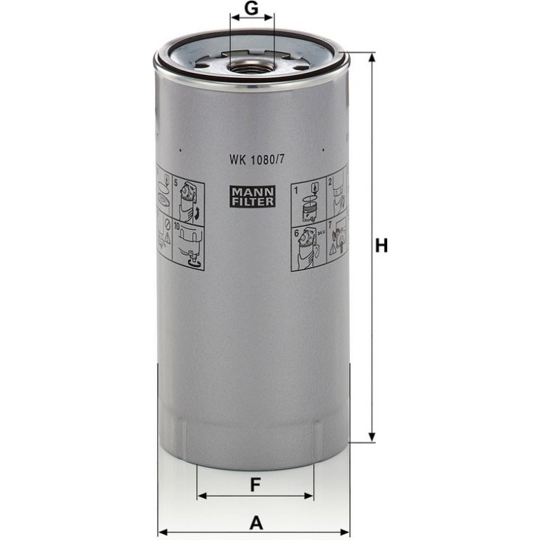 Kraftstofffilter WK 1080/7 X Kraftstofffilter WK 1080/7 X