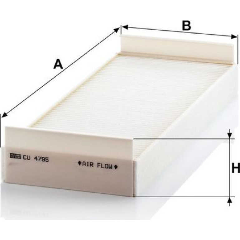 MANN-FILTER CU 4795 Innenraumfilter, Partikelfilter MANN-FILTER CU 4795 Innenraumfilter, Partikelfilter