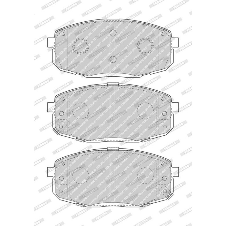 Bremsbelagsatz, Scheibenbremse FDB5038 Bremsbelagsatz, Scheibenbremse FDB5038