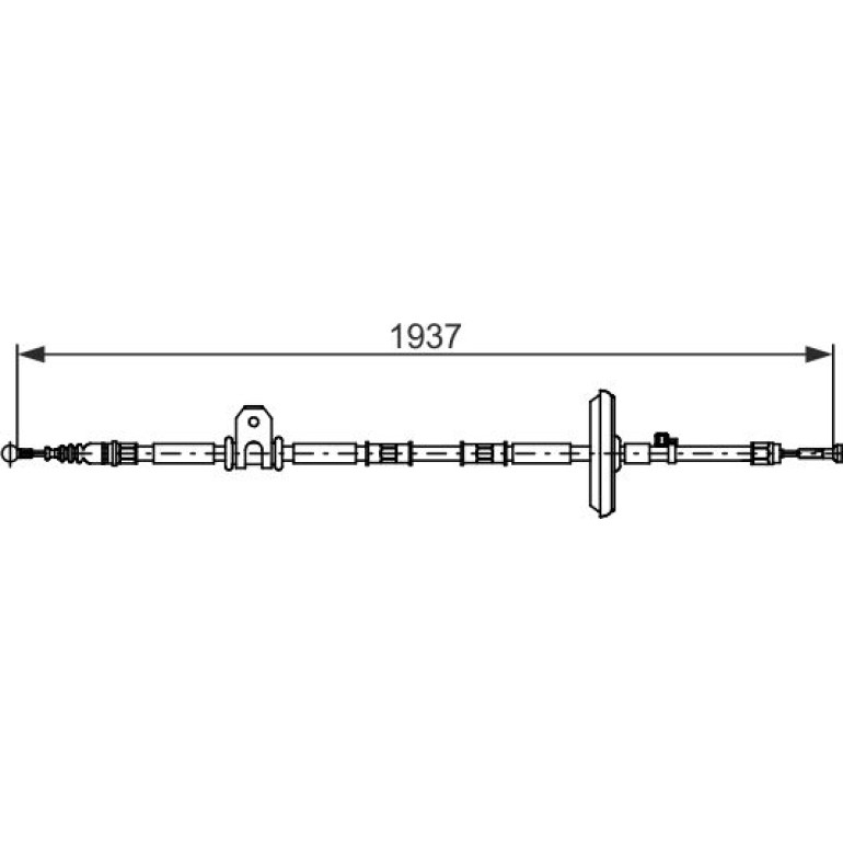 Seilzug, Feststellbremse 1 987 482 725 Seilzug, Feststellbremse 1 987 482 725