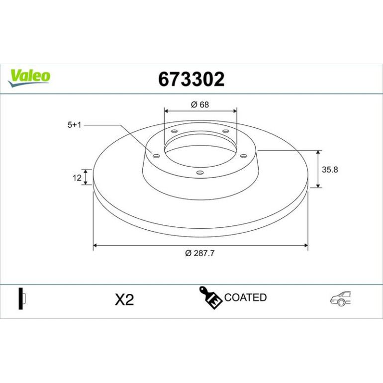 Bremsscheibe 673302 Bremsscheibe 673302