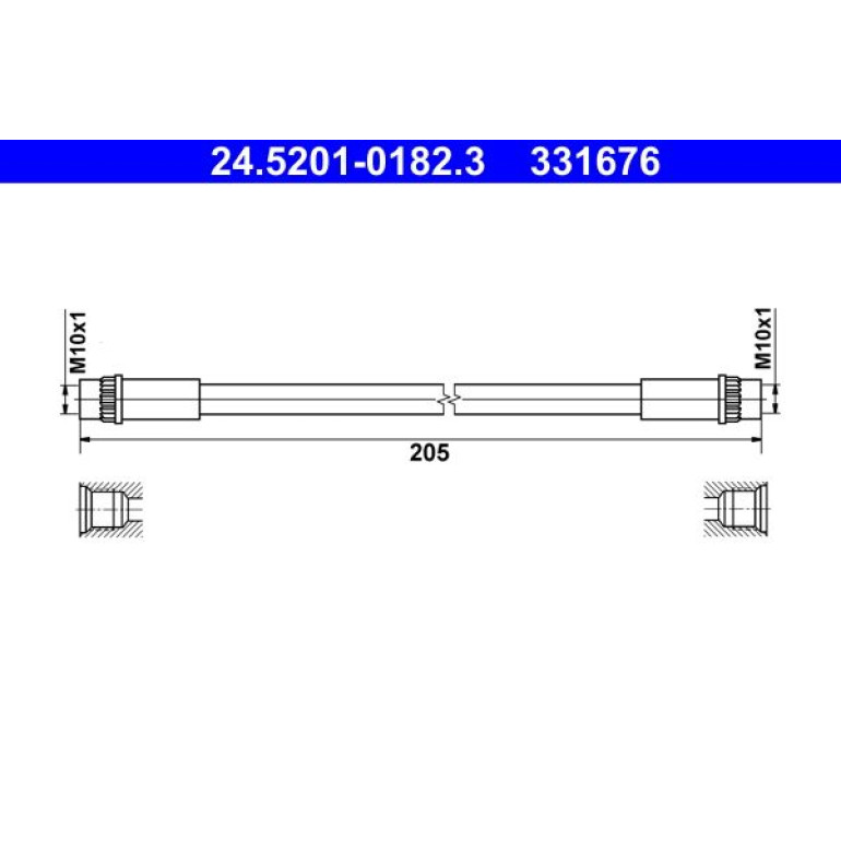 Bremsschlauch 24.5201-0182.3