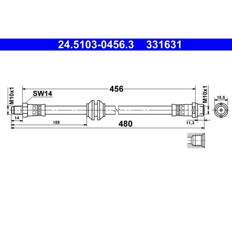 Bremsschlauch 24.5103-0456.3