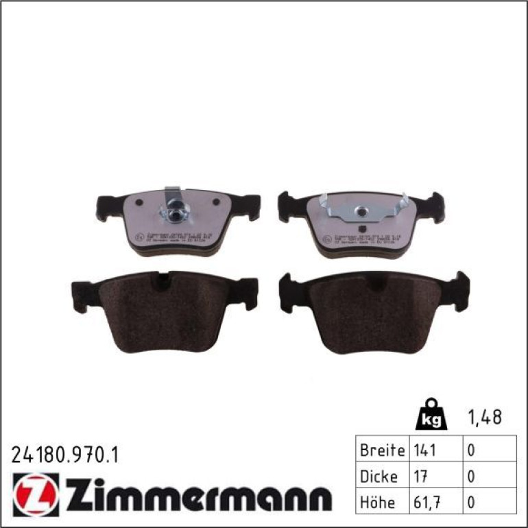 Bremsbelagsatz, Scheibenbremse 24180.970.1 Bremsbelagsatz, Scheibenbremse 24180.970.1