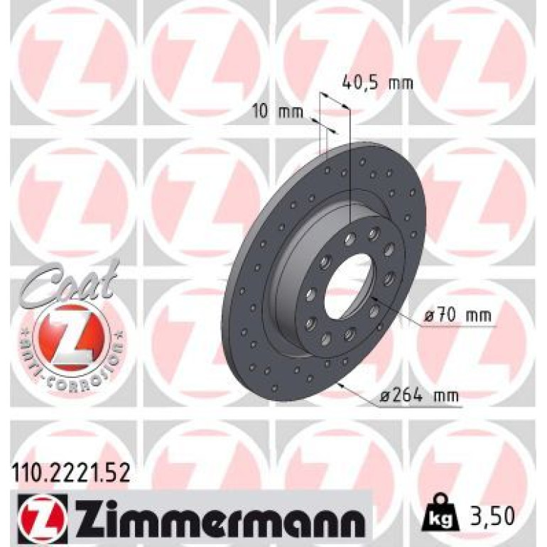 Bremsscheibe 110.2221.52 Bremsscheibe 110.2221.52