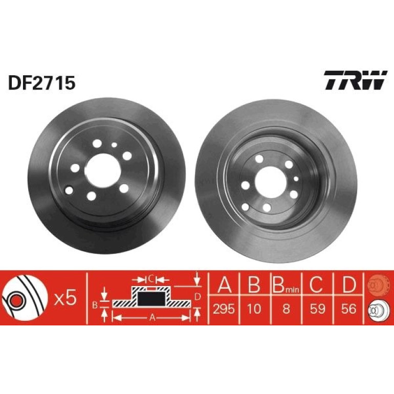 Bremsscheibe DF2715 Bremsscheibe DF2715