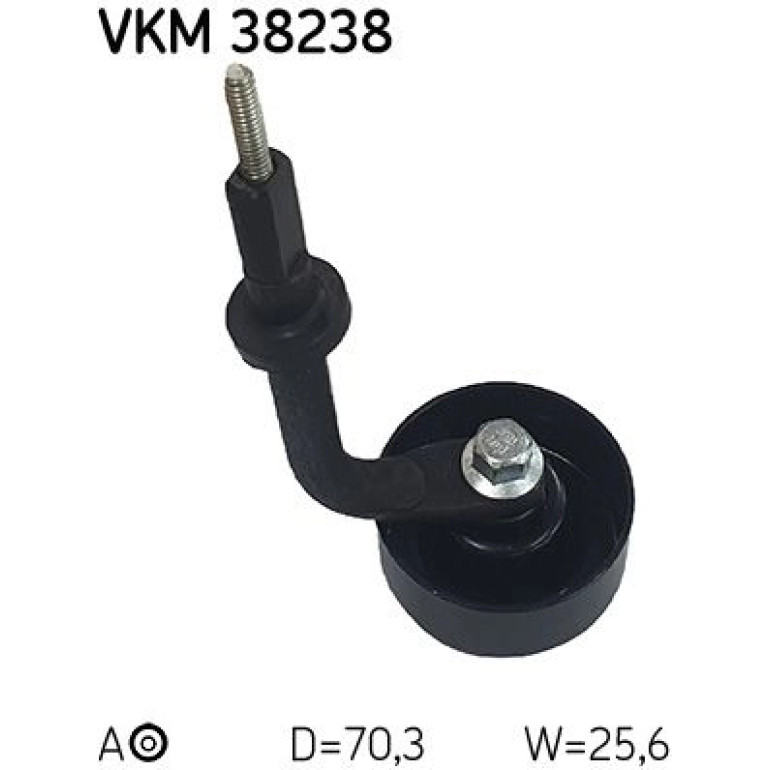Spannrolle, Keilrippenriemen VKM 38238 Spannrolle, Keilrippenriemen VKM 38238
