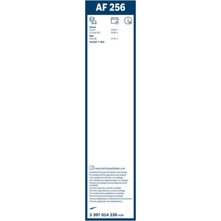 BOSCH AF 256 Scheibenwischer Aerofit 3 397 014 230 BOSCH AF 256 Scheibenwischer Aerofit 3 397 014 230