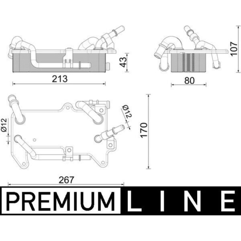 Ölkühler, Automatikgetriebe CLC 284 000P Ölkühler, Automatikgetriebe CLC 284 000P
