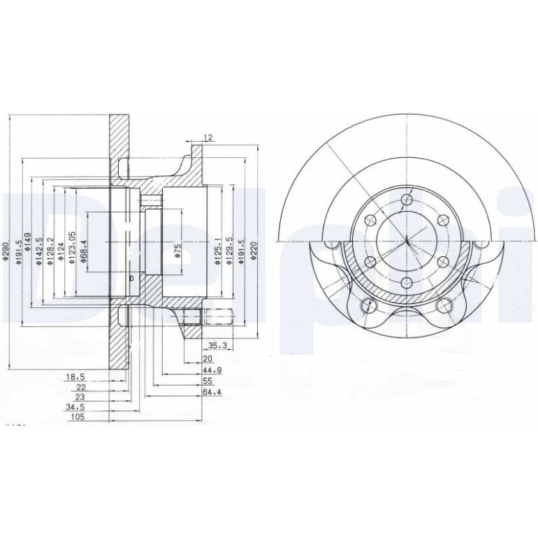 Bremsscheibe BG9722 Bremsscheibe BG9722
