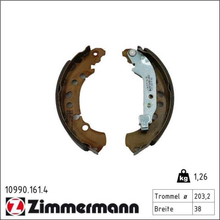 Bremsbackensatz 10990.161.4 Bremsbackensatz 10990.161.4