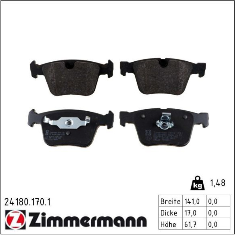 Bremsbelagsatz, Scheibenbremse 24180.170.1 Bremsbelagsatz, Scheibenbremse 24180.170.1