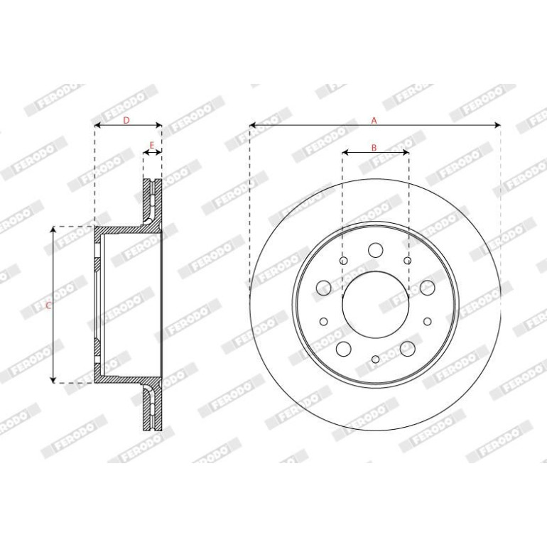 Bremsscheibe DDF2850C-1 Bremsscheibe DDF2850C-1