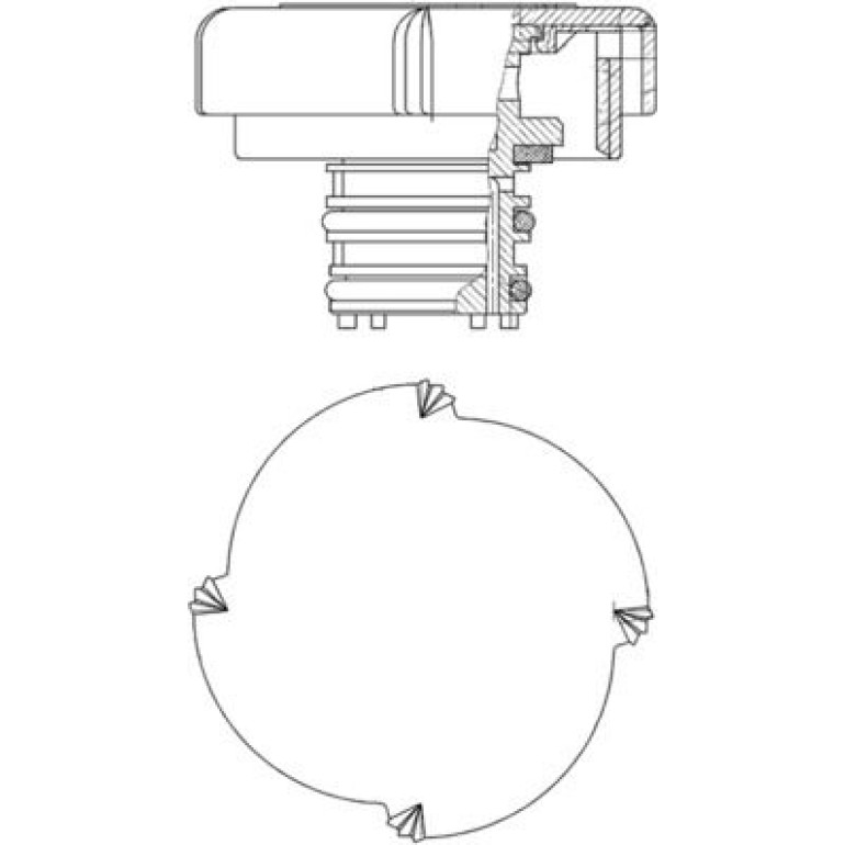 Verschlussdeckel, Kühlmittelbehälter CRB 22 000P