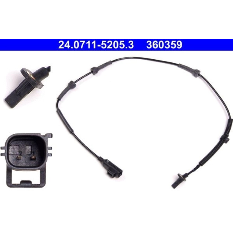 Sensor, Raddrehzahl 24.0711-5205.3 Sensor, Raddrehzahl 24.0711-5205.3